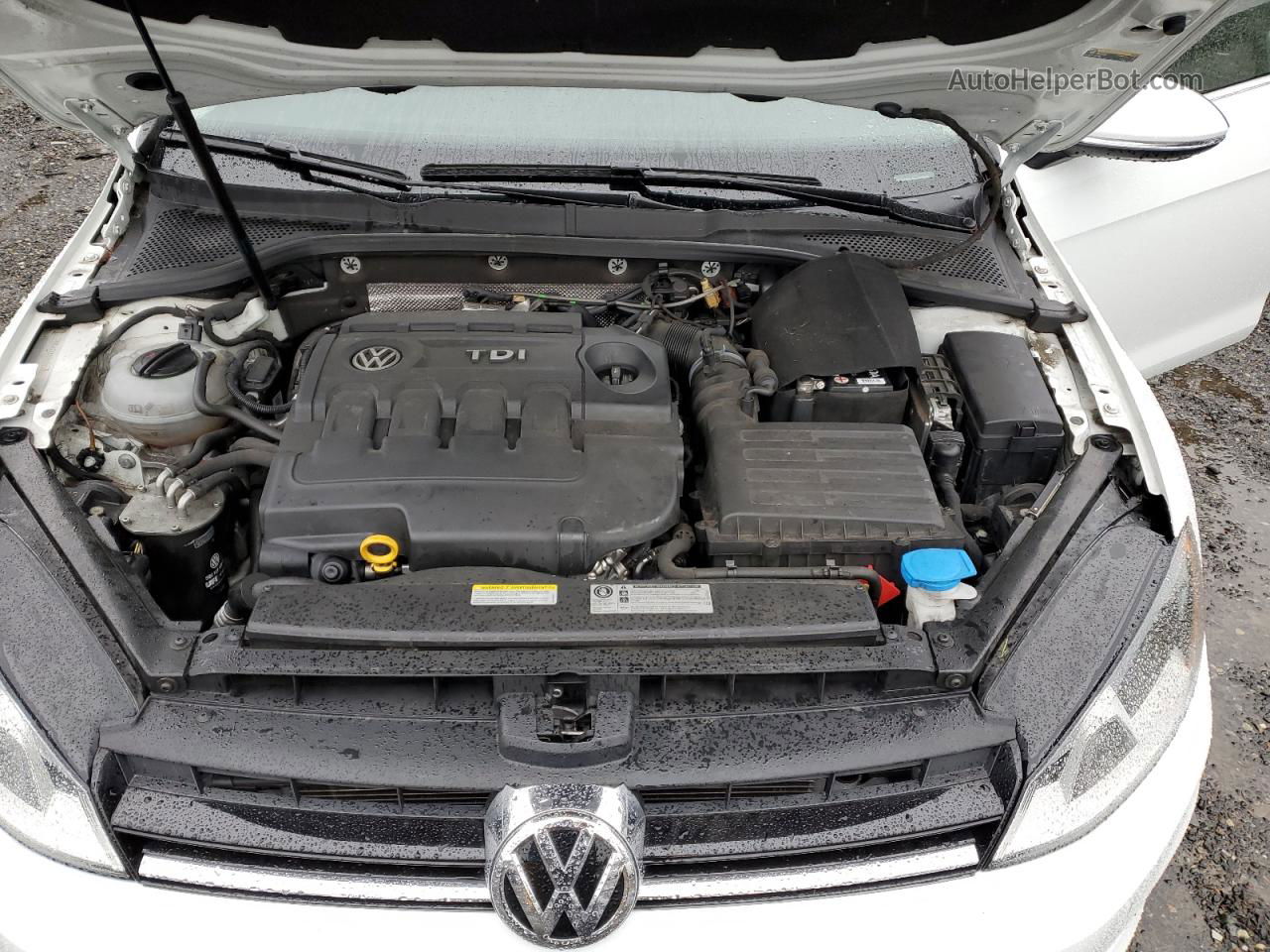 2015 Volkswagen Golf Sportwagen Tdi S Белый vin: 3VWCA7AU1FM513085