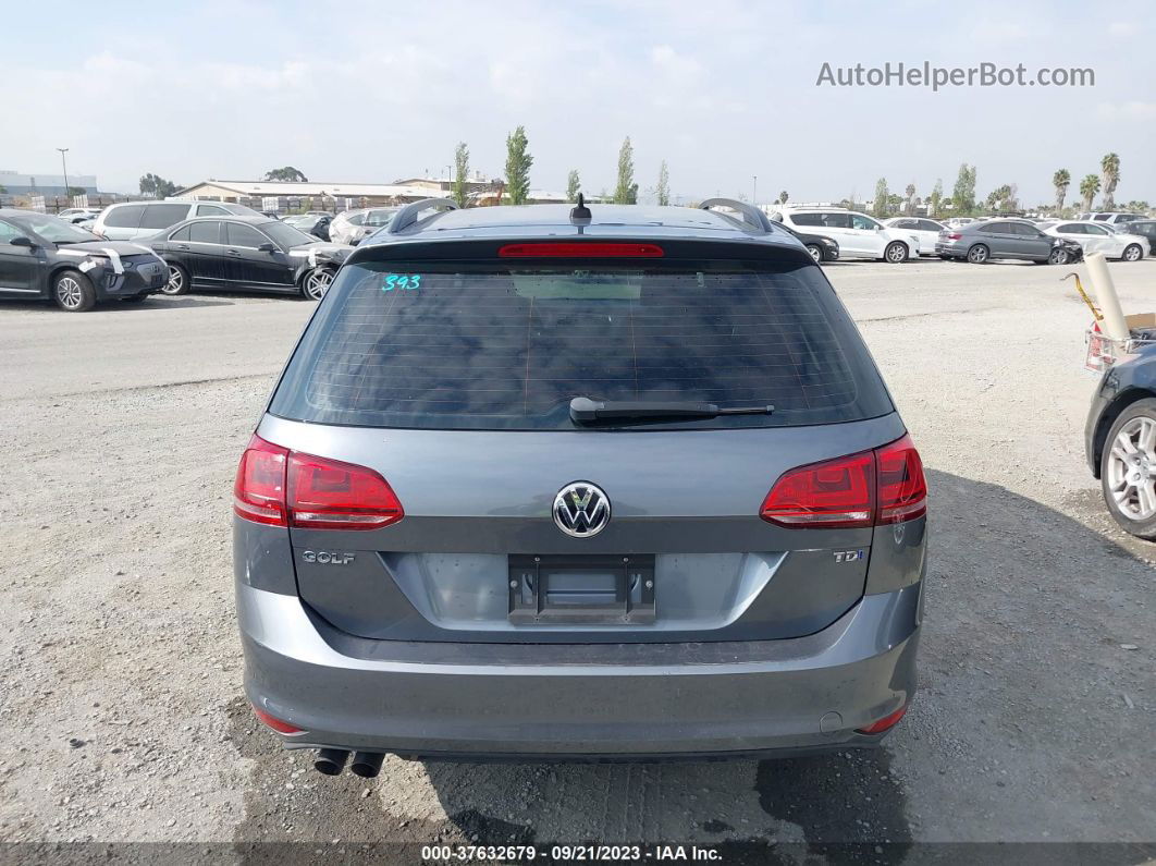 2015 Volkswagen Golf Sportwagen Tdi S Gray vin: 3VWCA7AU1FM515628