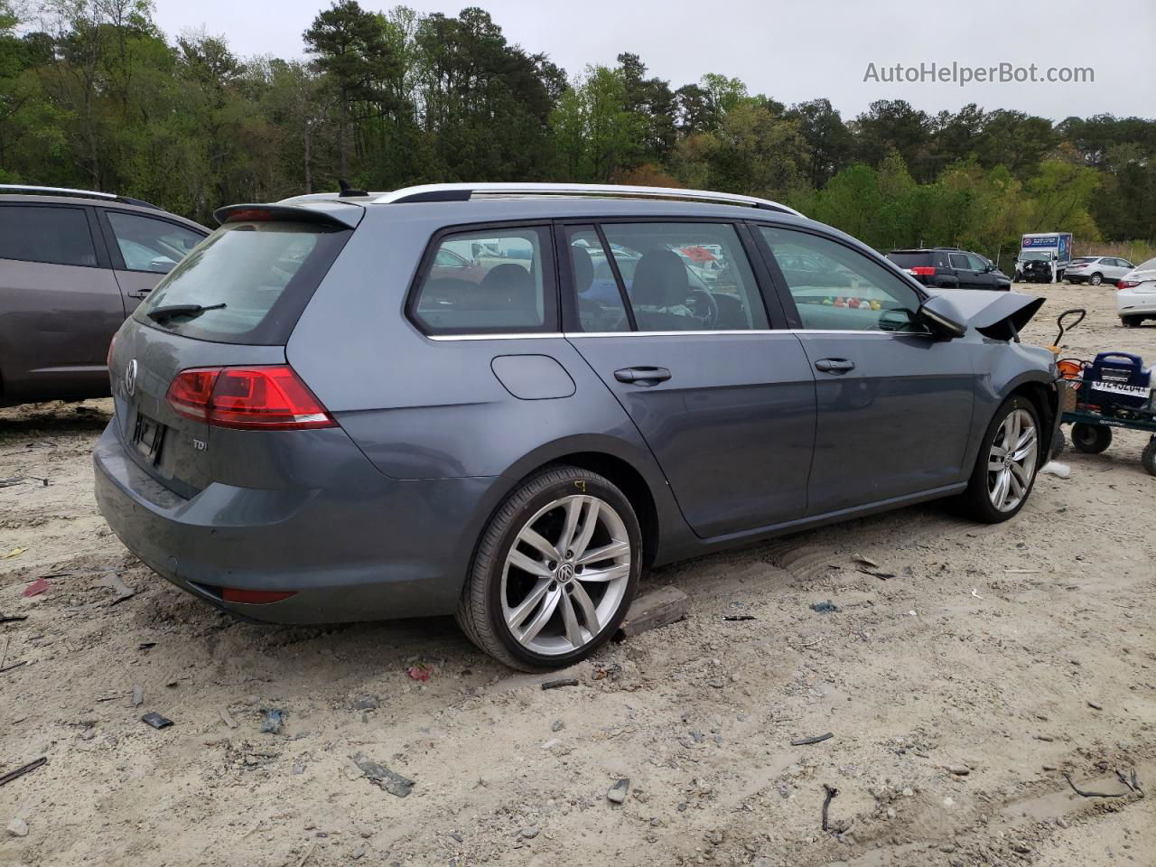 2015 Volkswagen Golf Sportwagen Tdi S Gray vin: 3VWCA7AU2FM511619