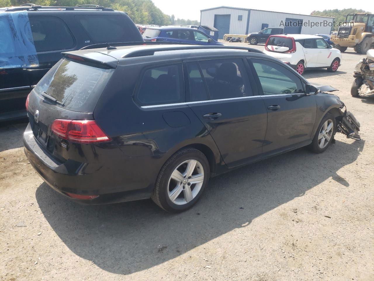 2015 Volkswagen Golf Sportwagen Tdi S Черный vin: 3VWCA7AU2FM518747