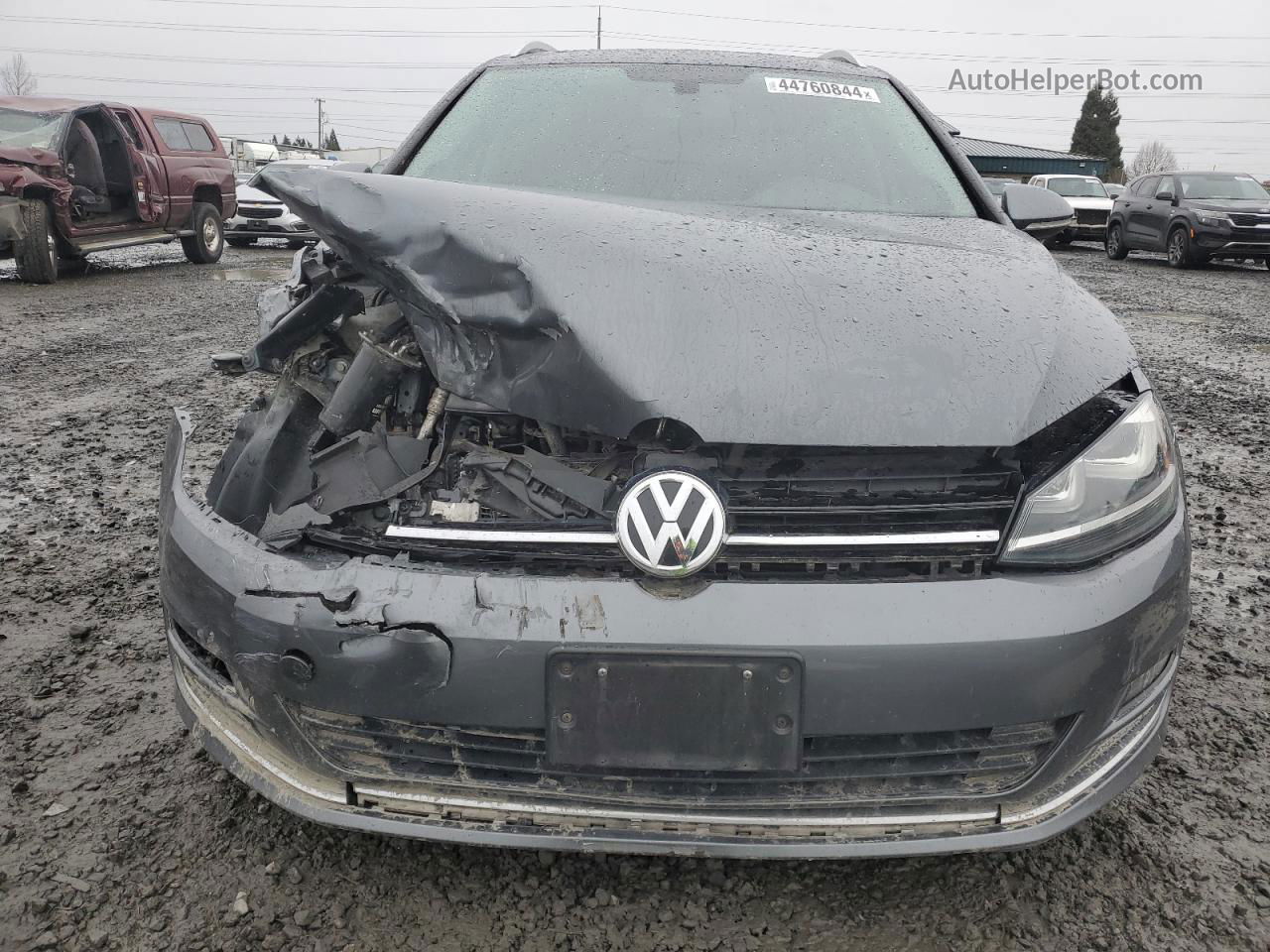 2015 Volkswagen Golf Sportwagen Tdi S Gray vin: 3VWCA7AU3FM520765