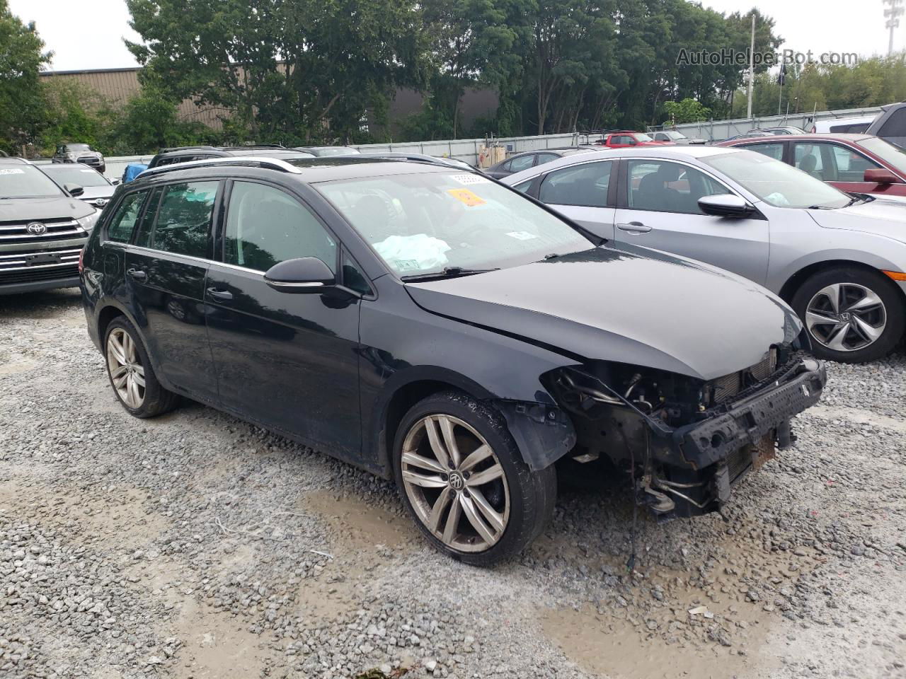 2015 Volkswagen Golf Sportwagen Tdi S Black vin: 3VWCA7AU4FM500380