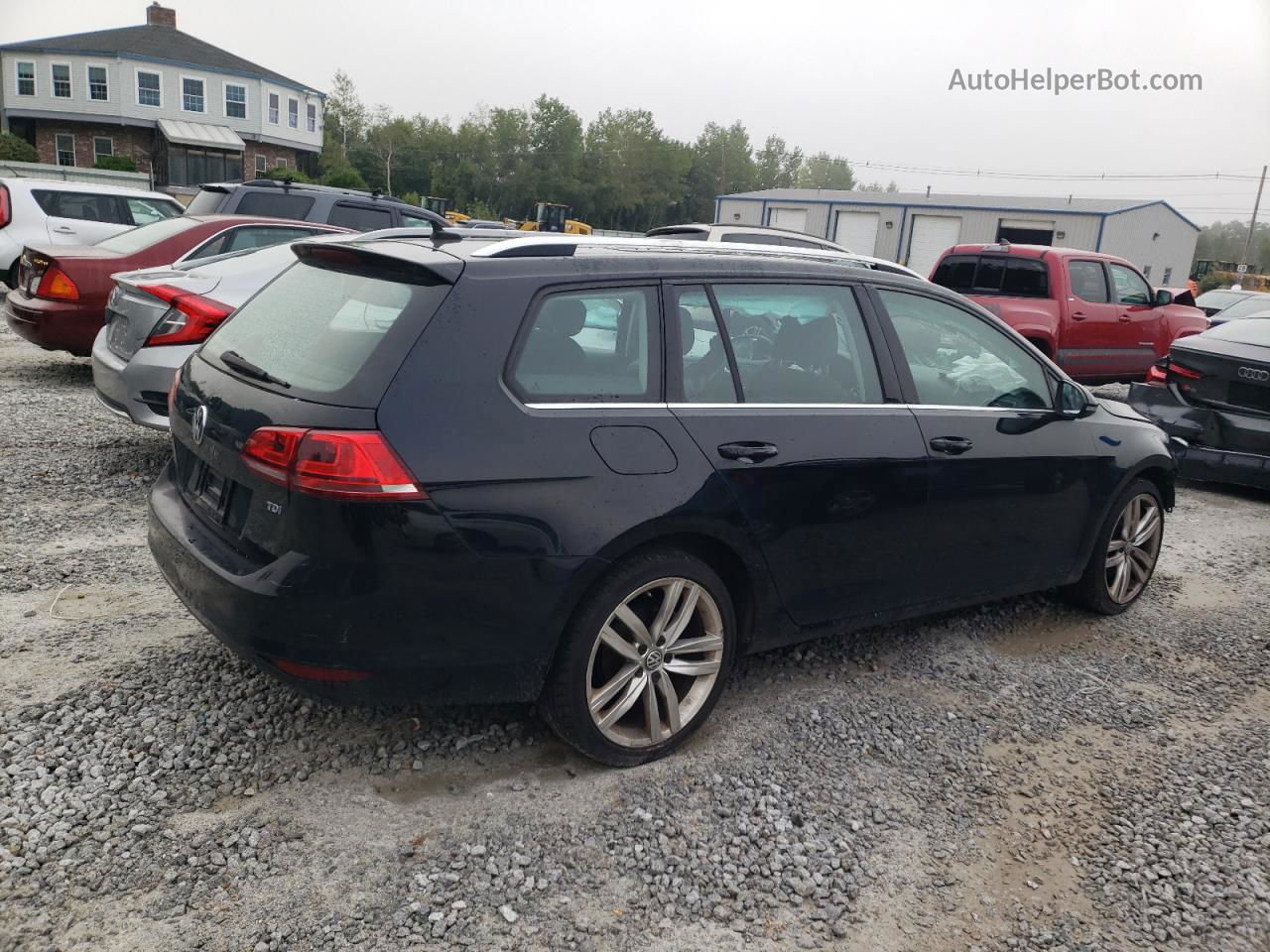 2015 Volkswagen Golf Sportwagen Tdi S Black vin: 3VWCA7AU4FM500380