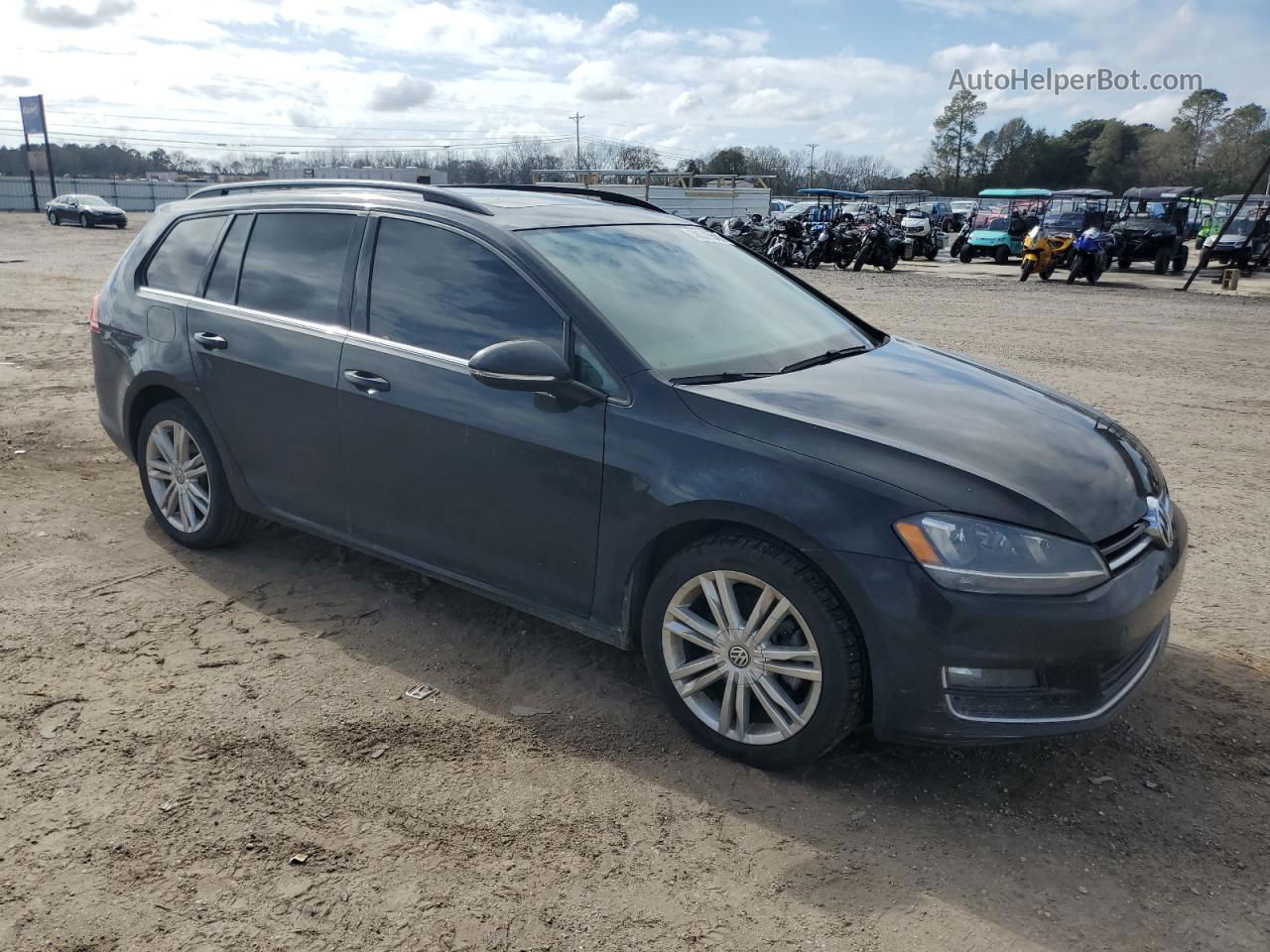 2015 Volkswagen Golf Sportwagen Tdi S Черный vin: 3VWCA7AU4FM511976