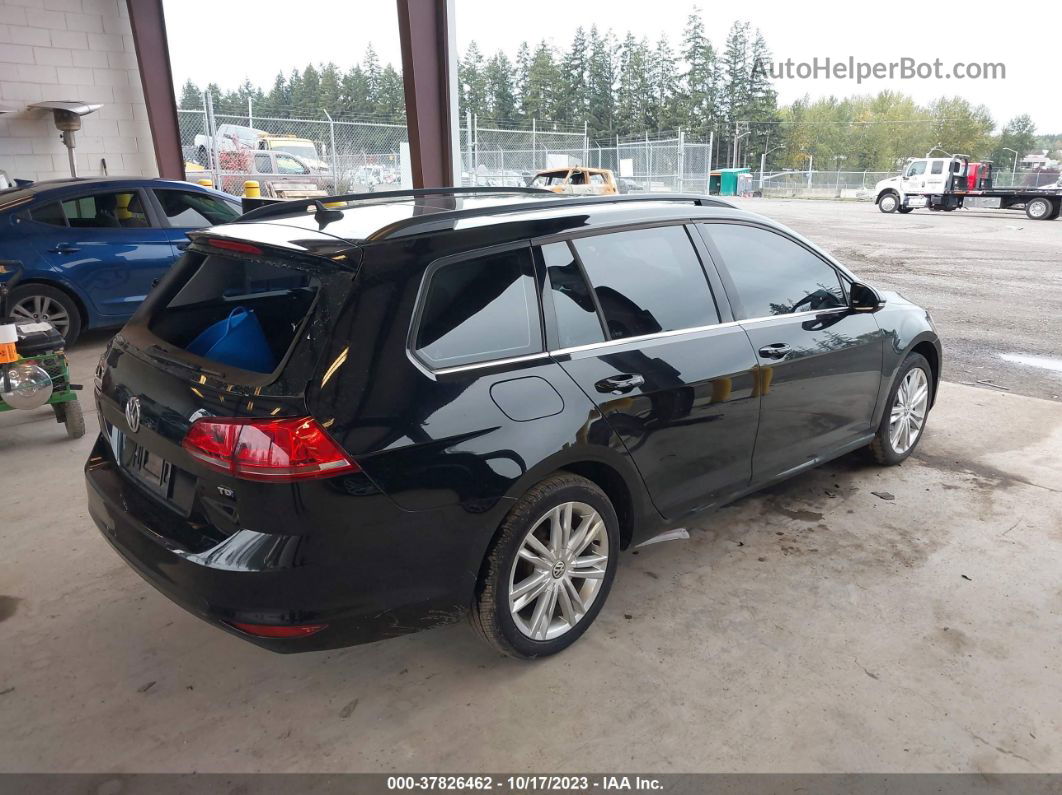 2015 Volkswagen Golf Sportwagen Tdi Se 4-door Black vin: 3VWCA7AU4FM516675