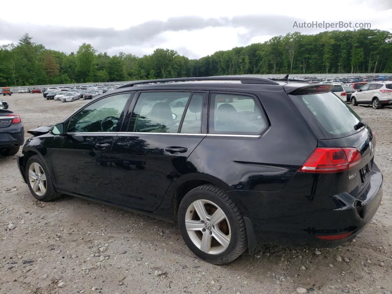 2015 Volkswagen Golf Sportwagen Tdi S Black vin: 3VWCA7AU5FM503983