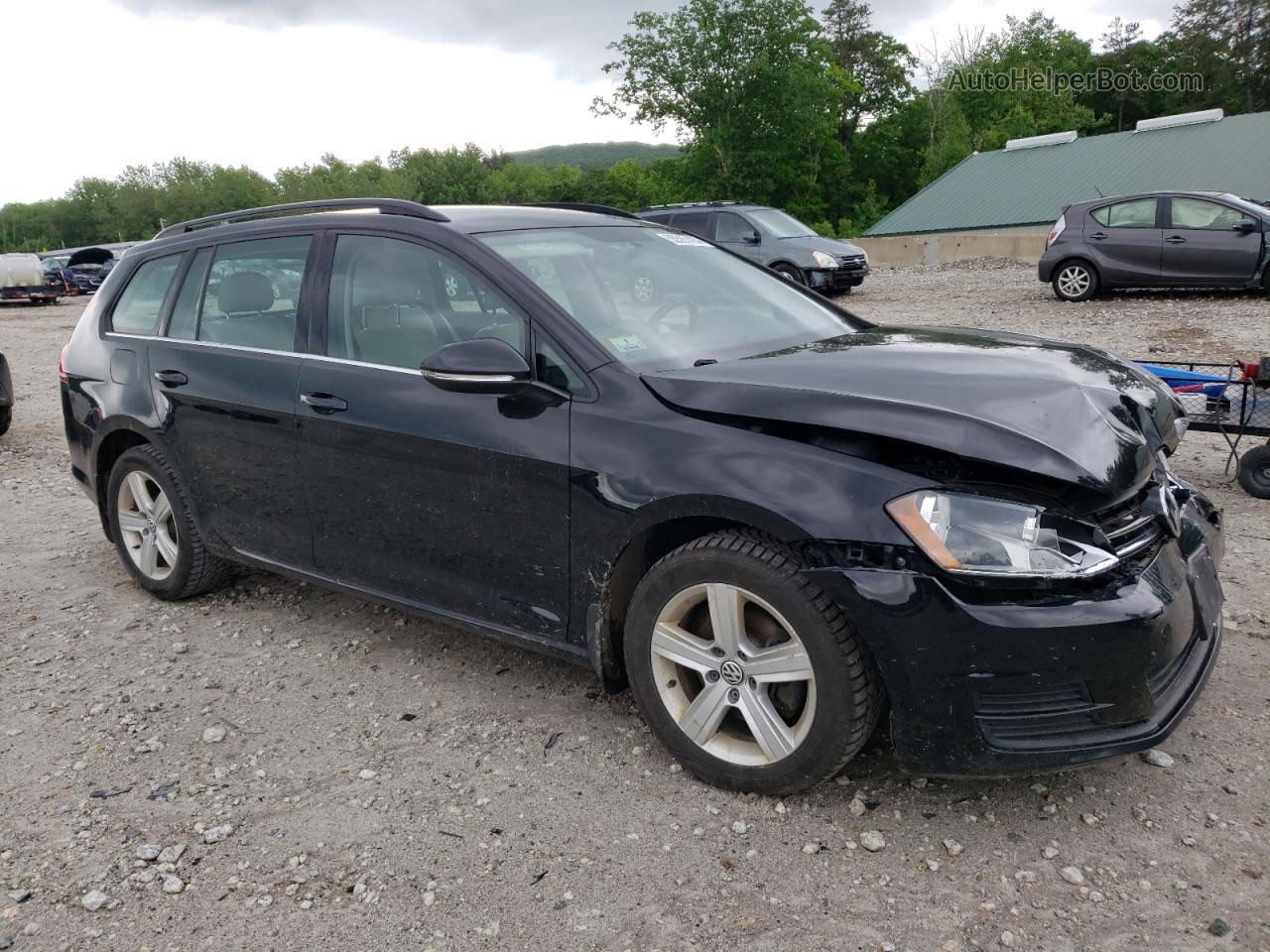 2015 Volkswagen Golf Sportwagen Tdi S Black vin: 3VWCA7AU5FM503983