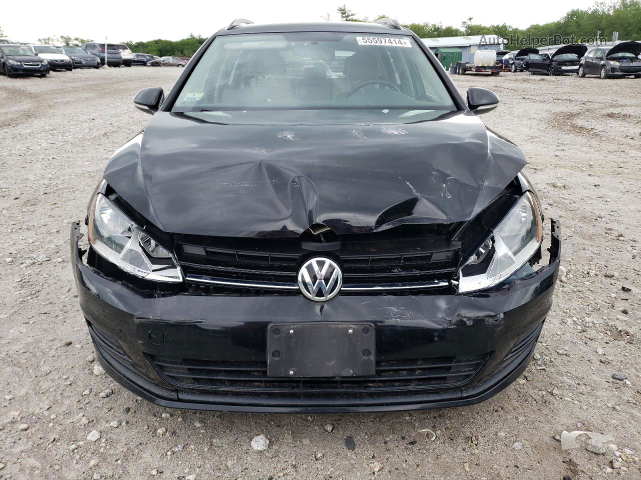 2015 Volkswagen Golf Sportwagen Tdi S Черный vin: 3VWCA7AU5FM503983