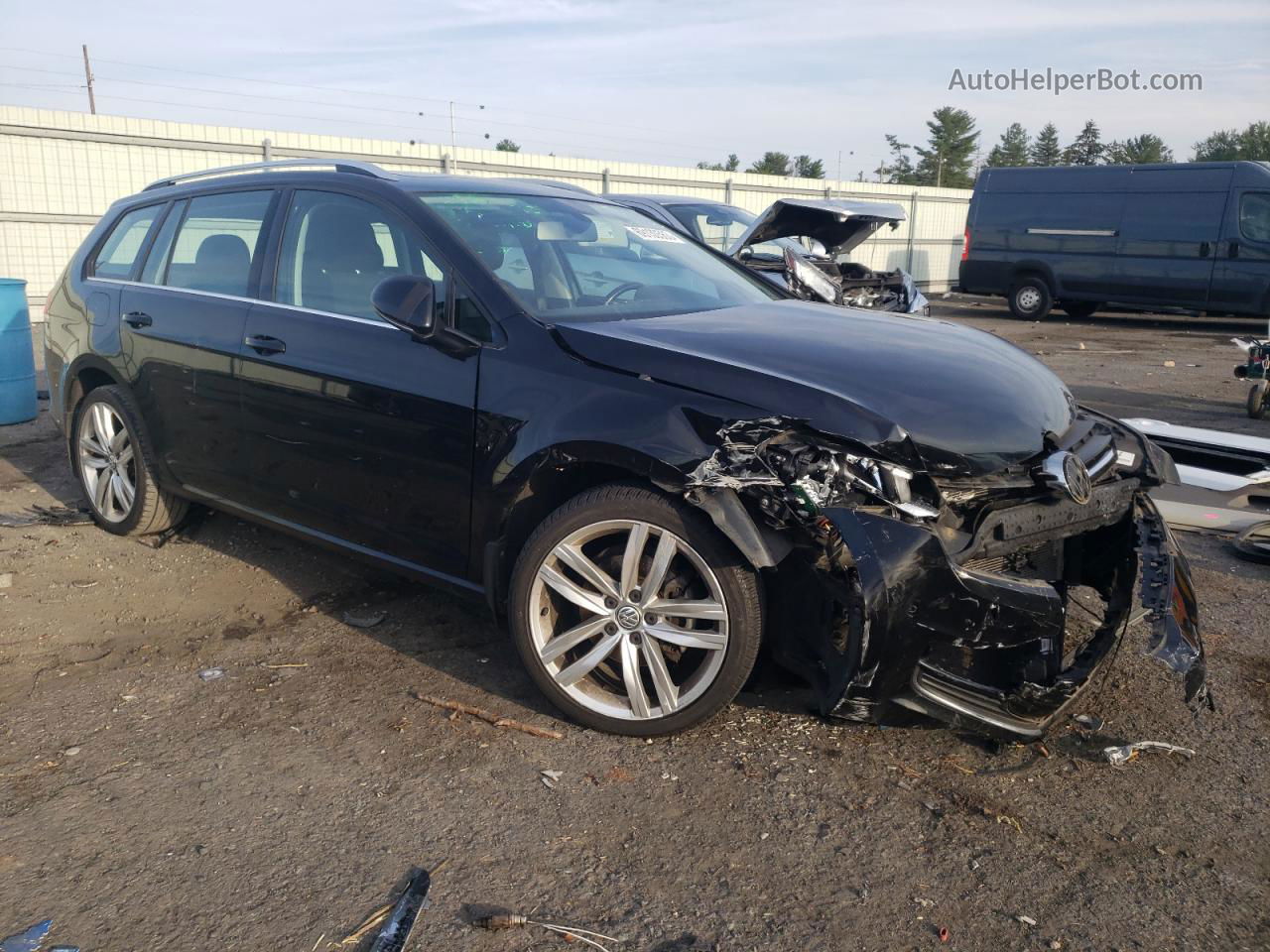 2015 Volkswagen Golf Sportwagen Tdi S Black vin: 3VWCA7AU5FM519715