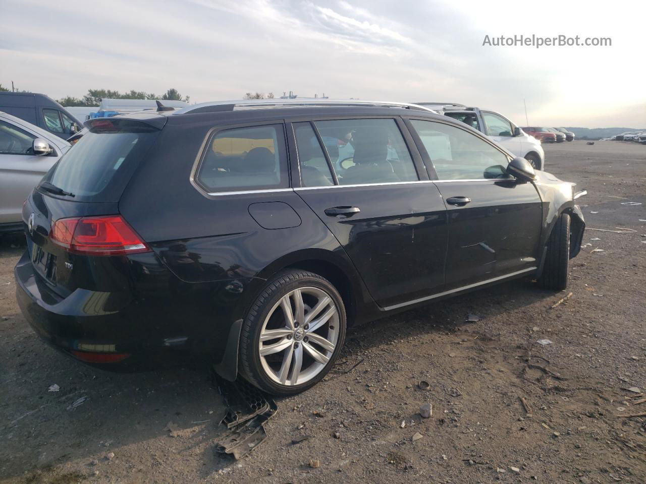 2015 Volkswagen Golf Sportwagen Tdi S Black vin: 3VWCA7AU5FM519715