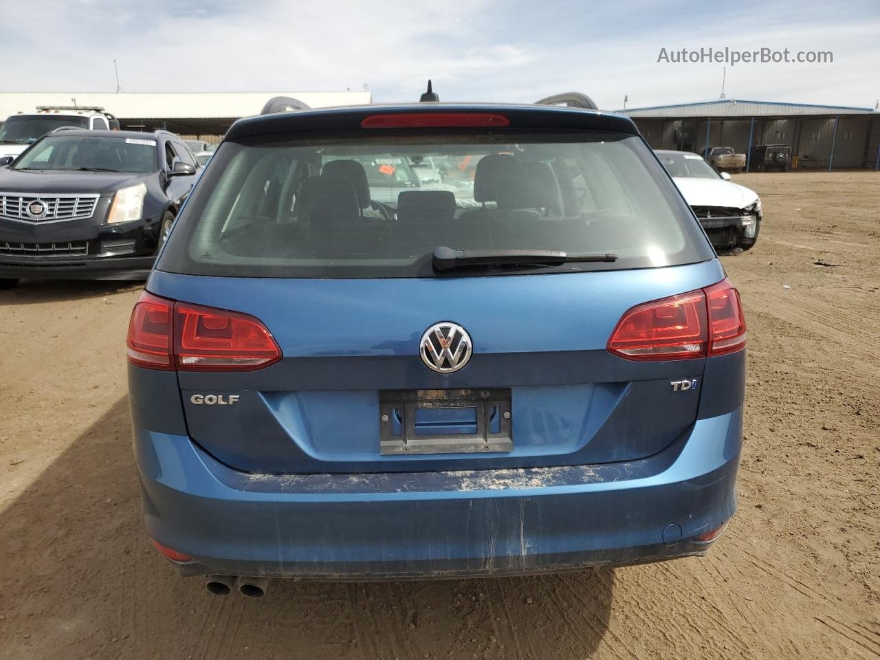2015 Volkswagen Golf Sportwagen Tdi S Blue vin: 3VWCA7AU6FM511722