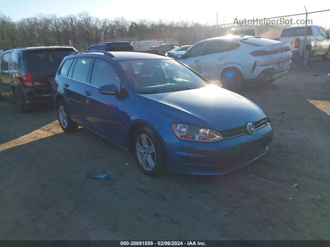 2015 Volkswagen Golf Sportwagen Tdi S 4-door Синий vin: 3VWCA7AU6FM512014