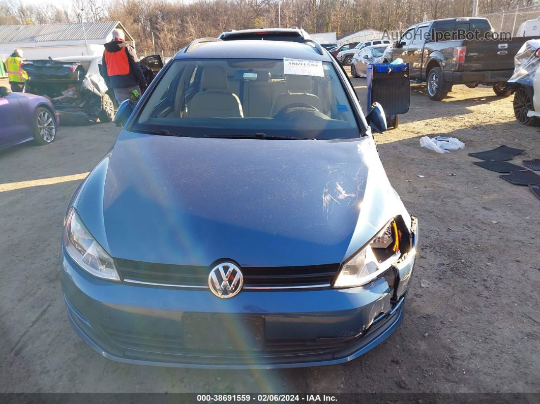 2015 Volkswagen Golf Sportwagen Tdi S 4-door Синий vin: 3VWCA7AU6FM512014