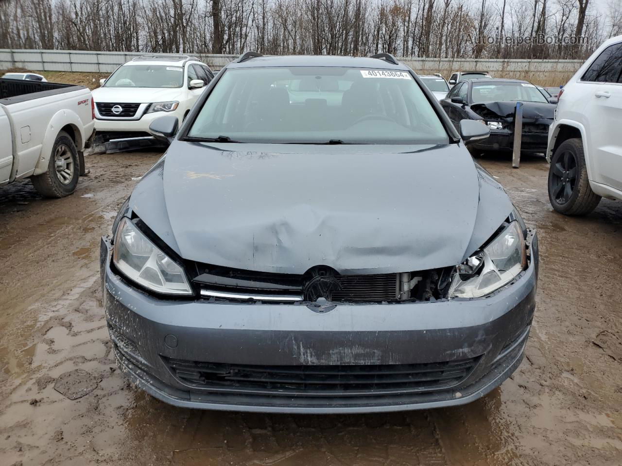 2015 Volkswagen Golf Sportwagen Tdi S Gray vin: 3VWCA7AU6FM512465