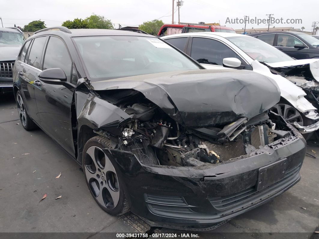 2015 Volkswagen Golf Sportwagen Tdi S 4-door Black vin: 3VWCA7AU6FM515561