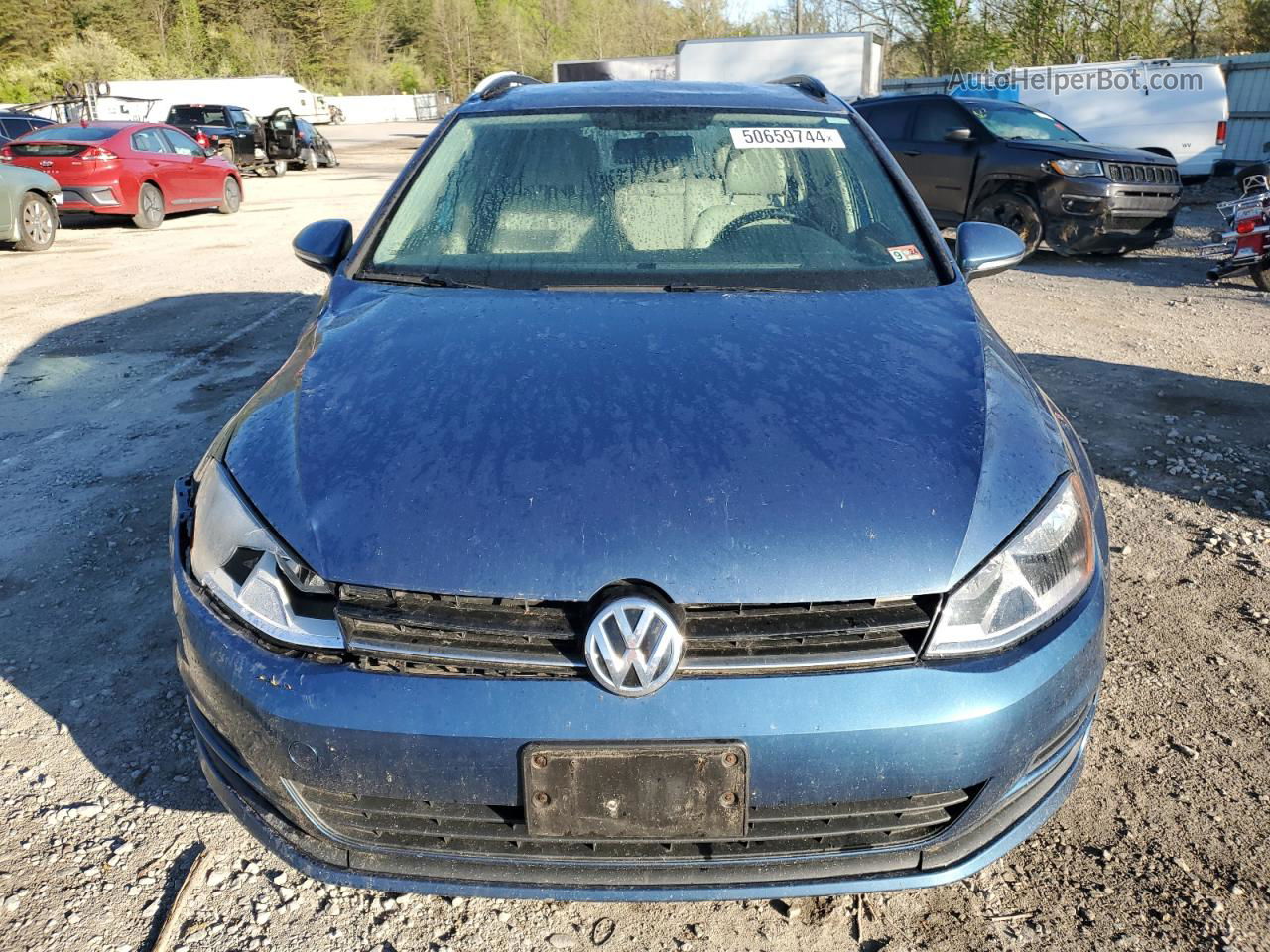 2015 Volkswagen Golf Sportwagen Tdi S Blue vin: 3VWCA7AU6FM517486