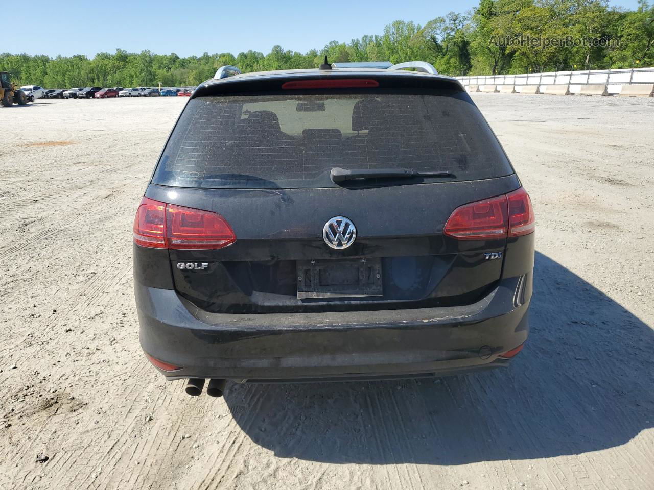 2015 Volkswagen Golf Sportwagen Tdi S Black vin: 3VWCA7AU7FM500972