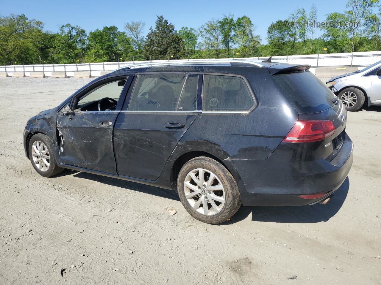 2015 Volkswagen Golf Sportwagen Tdi S Black vin: 3VWCA7AU7FM500972