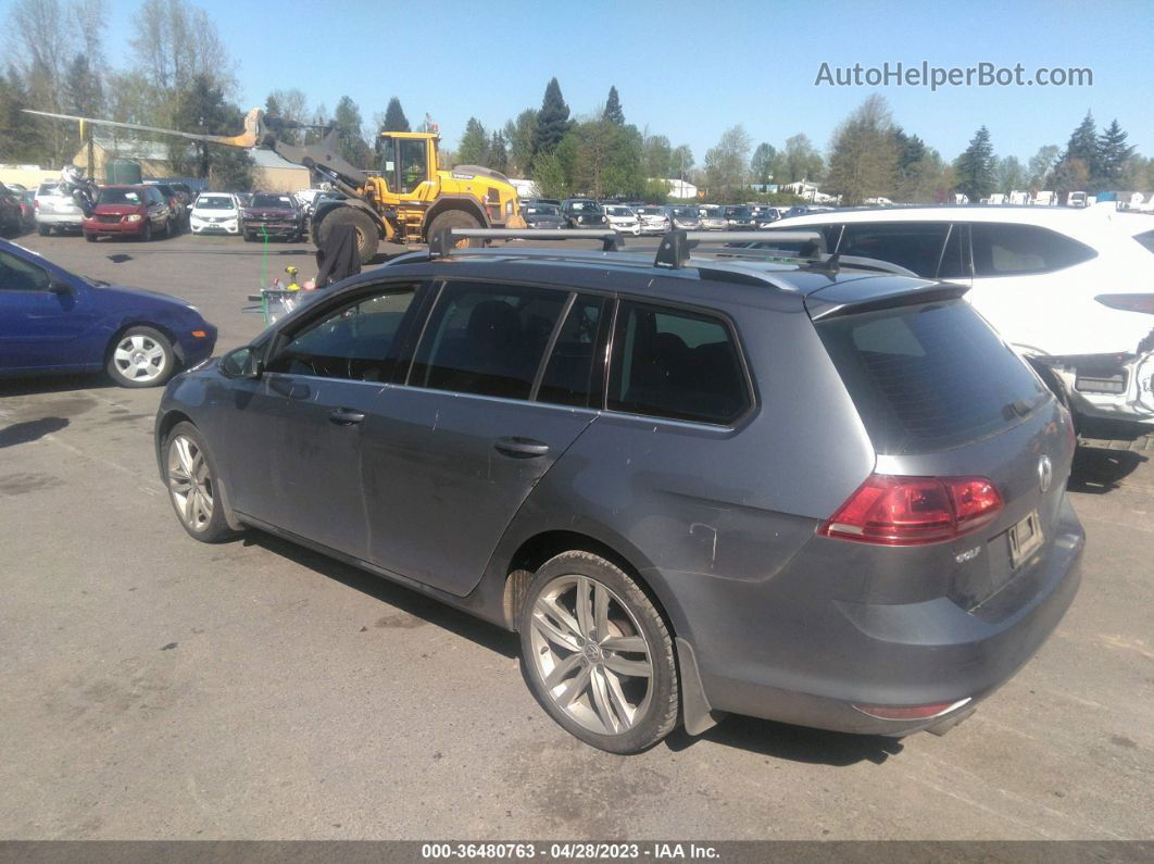 2015 Volkswagen Golf Sportwagen Tdi Sel Gray vin: 3VWCA7AU7FM505637