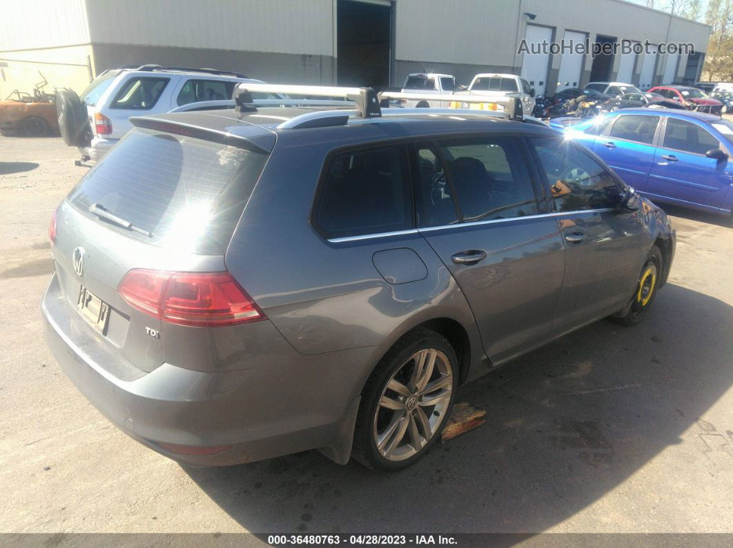 2015 Volkswagen Golf Sportwagen Tdi Sel Gray vin: 3VWCA7AU7FM505637