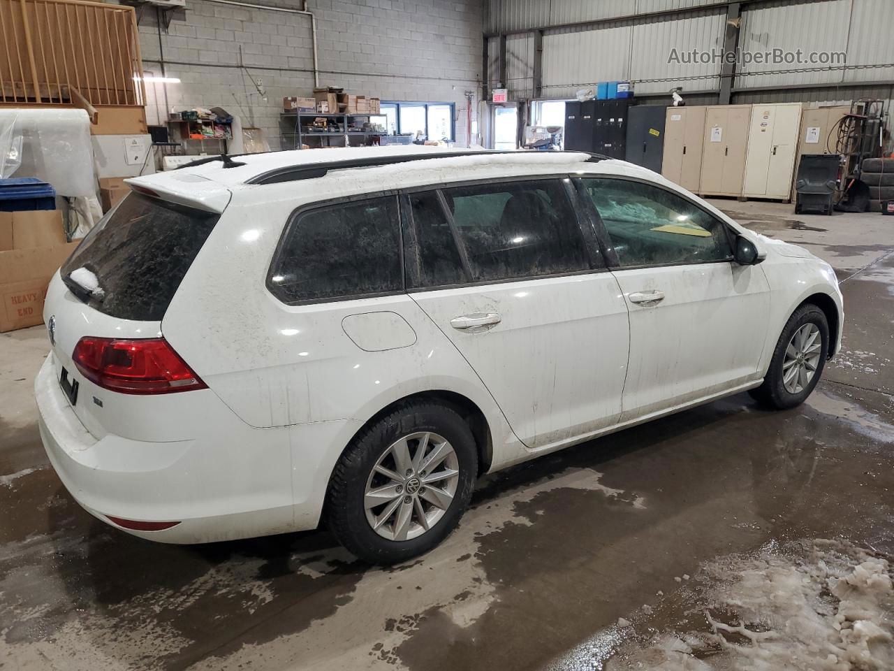 2015 Volkswagen Golf Sportwagen Tdi S White vin: 3VWCA7AU7FM508974