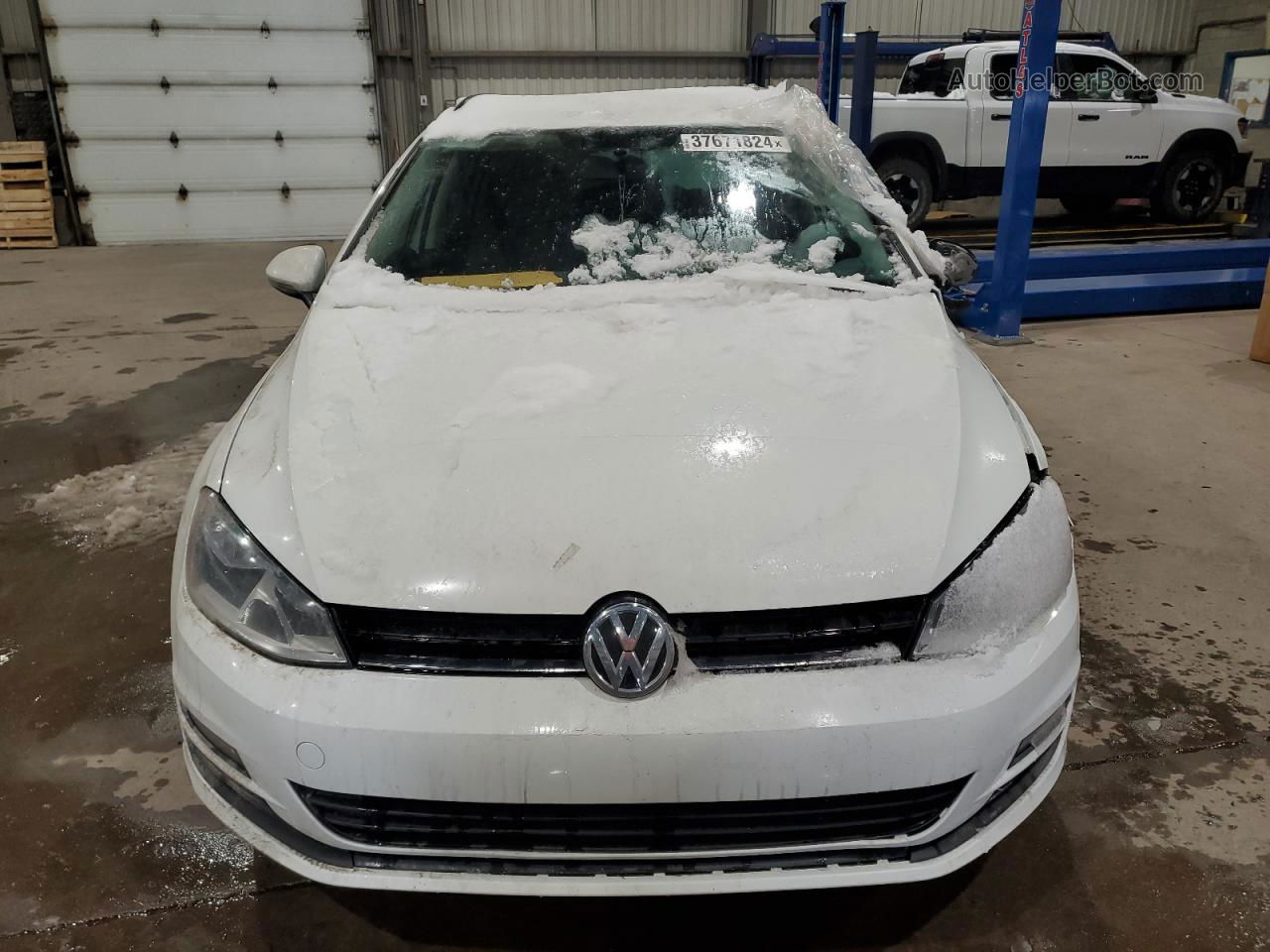 2015 Volkswagen Golf Sportwagen Tdi S White vin: 3VWCA7AU7FM508974