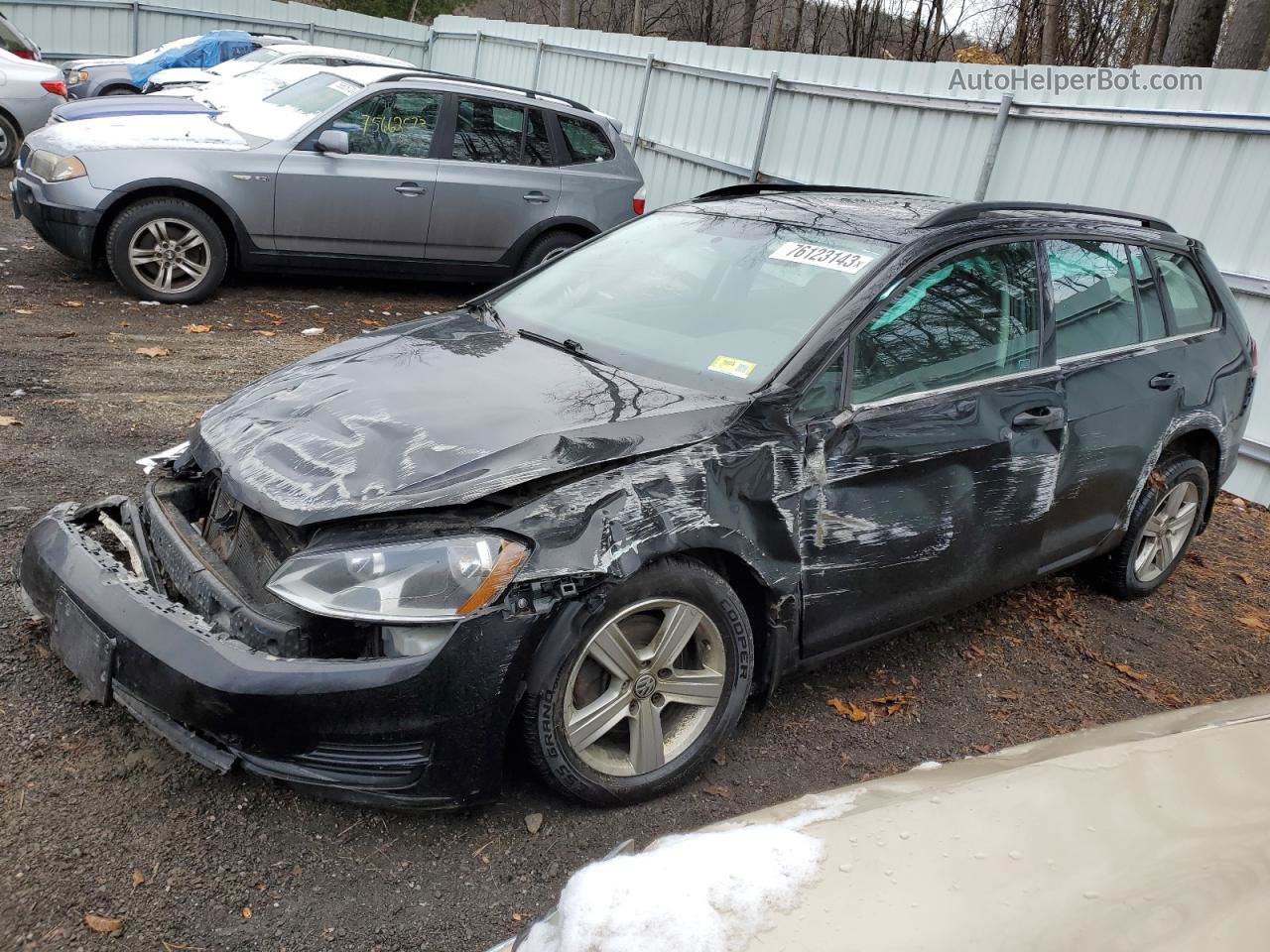 2015 Volkswagen Golf Sportwagen Tdi S Black vin: 3VWCA7AU7FM510482