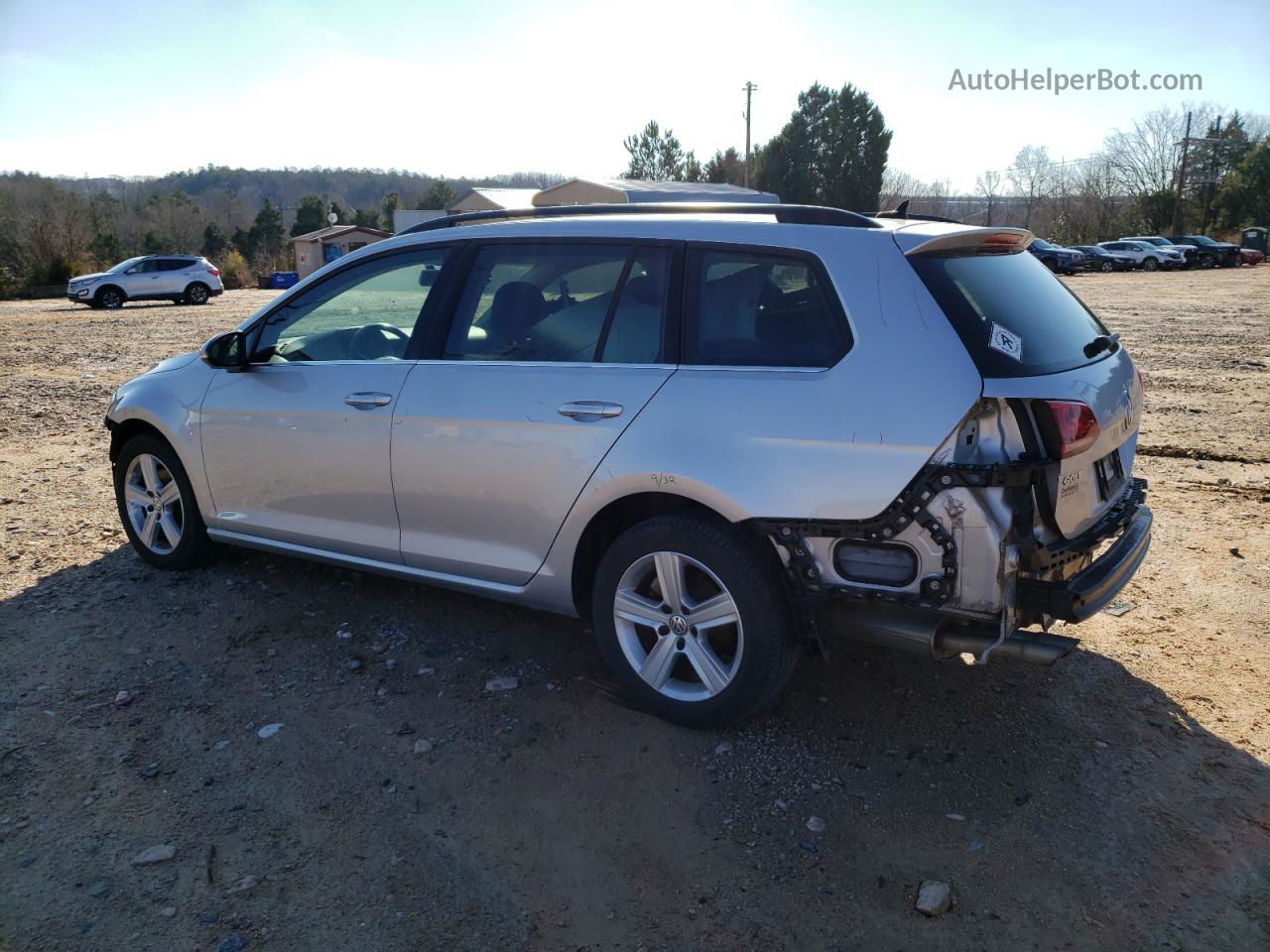 2015 Volkswagen Golf Sportwagen Tdi S Серебряный vin: 3VWCA7AU7FM514807