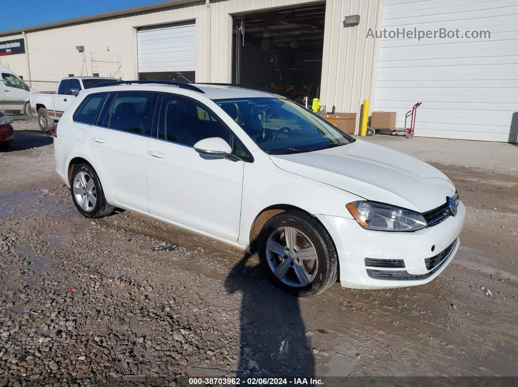 2015 Volkswagen Golf Sportwagen Tdi S 4-door White vin: 3VWCA7AU9FM501881