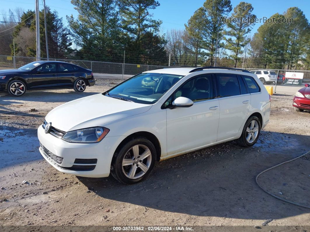 2015 Volkswagen Golf Sportwagen Tdi S 4-door Белый vin: 3VWCA7AU9FM501881