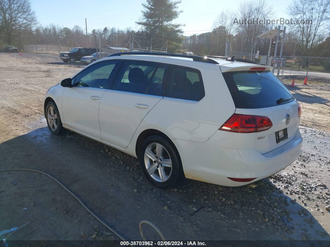 2015 Volkswagen Golf Sportwagen Tdi S 4-door White vin: 3VWCA7AU9FM501881