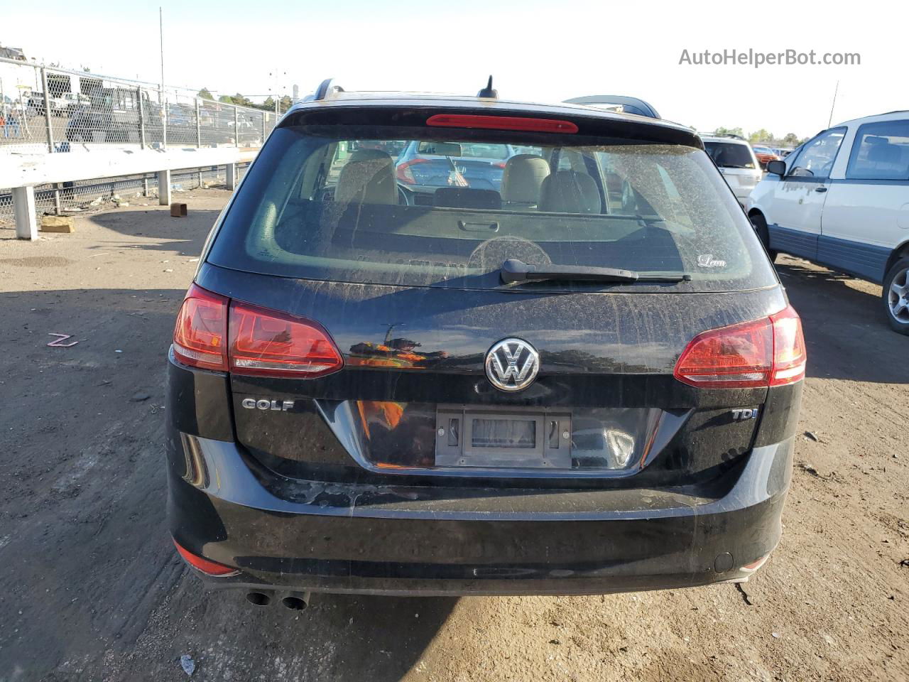 2015 Volkswagen Golf Sportwagen Tdi S Black vin: 3VWCA7AU9FM511942