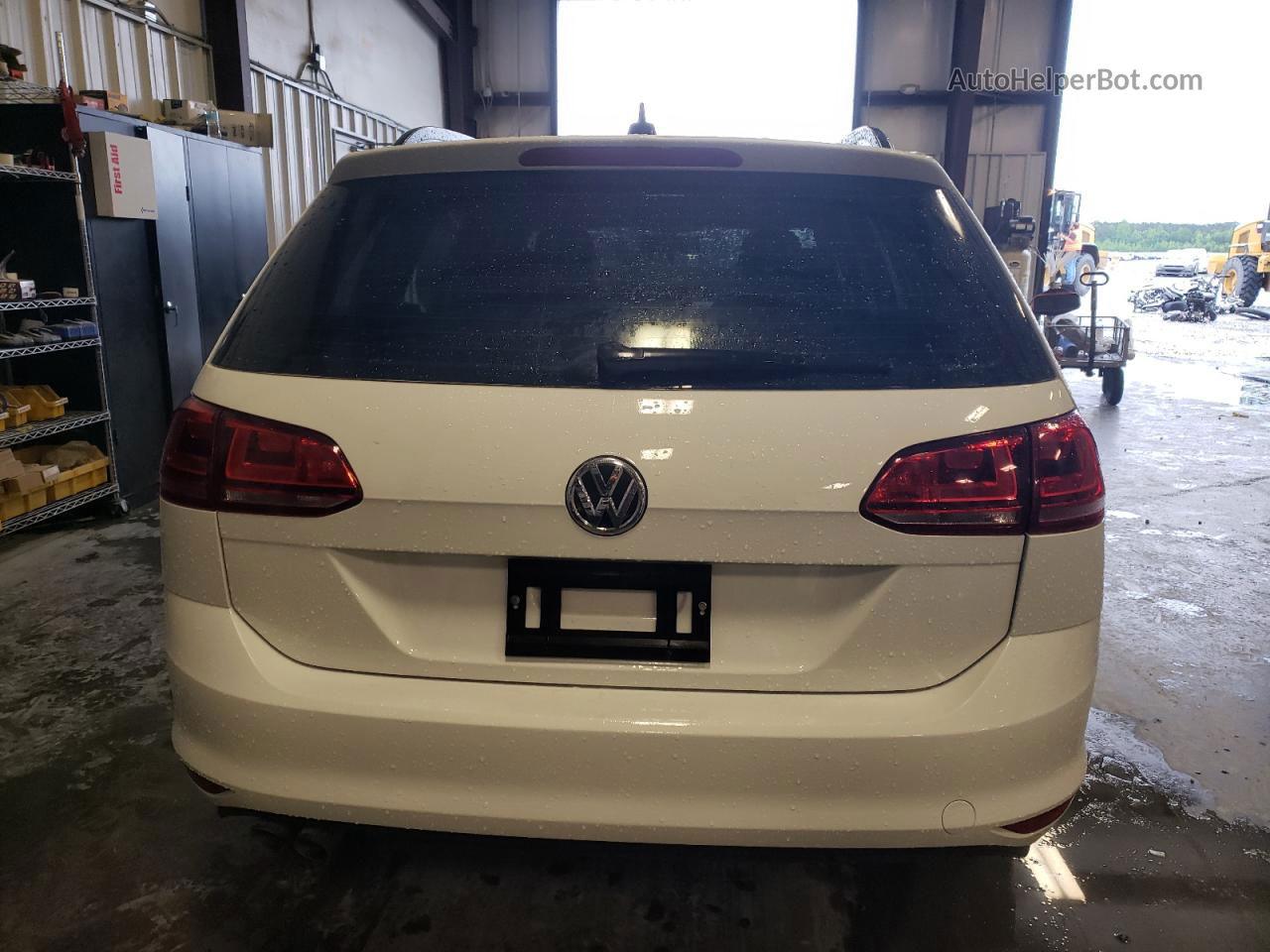 2015 Volkswagen Golf Sportwagen Tdi S White vin: 3VWCA7AUXFM507642