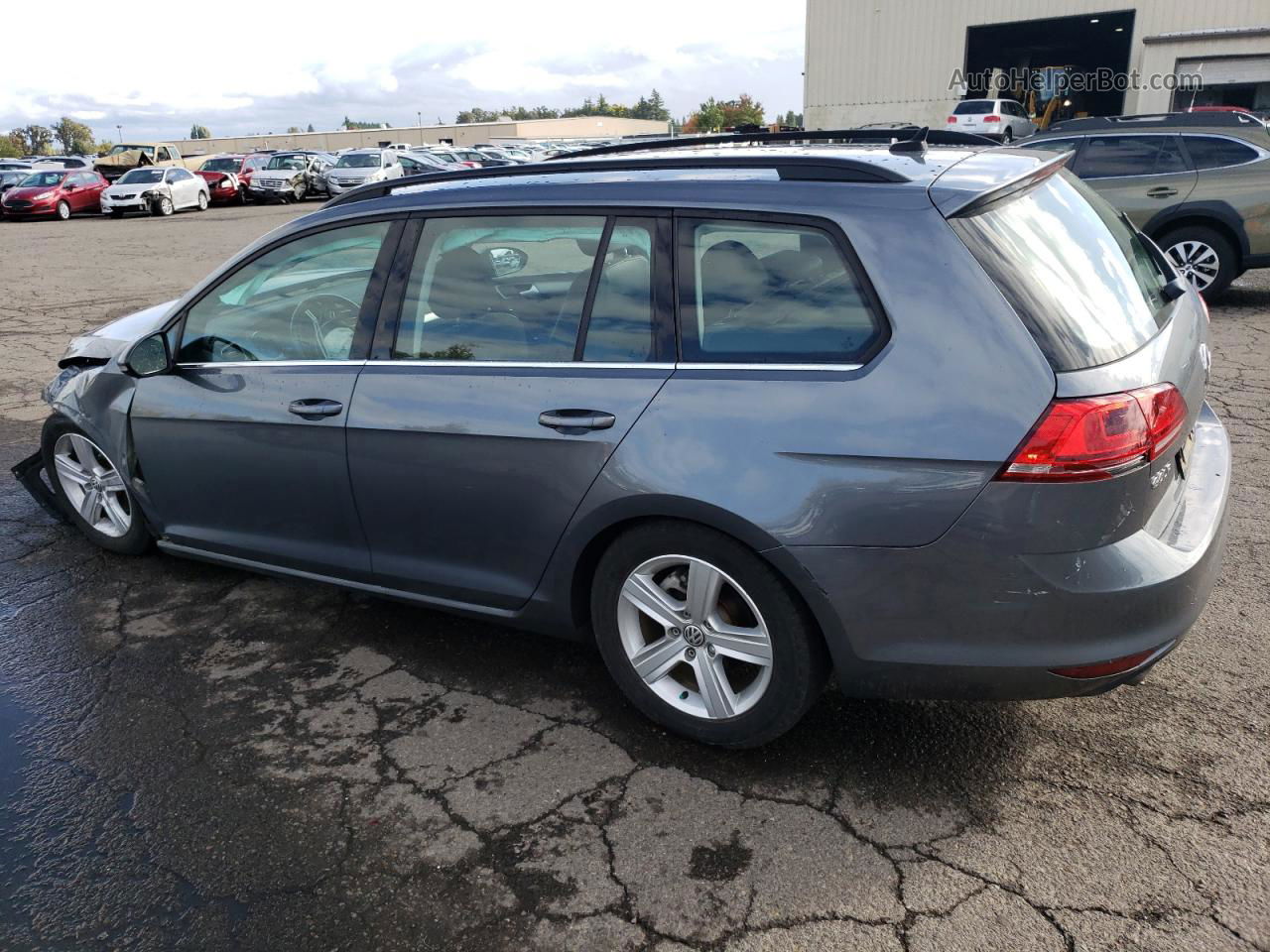 2015 Volkswagen Golf Sportwagen Tdi S Gray vin: 3VWCA7AUXFM512520