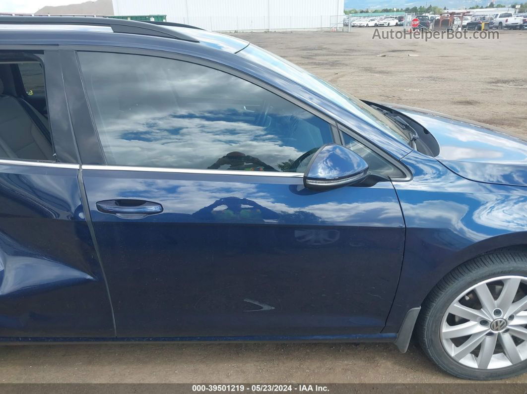 2015 Volkswagen Golf Sportwagen Tdi S 4-door Dark Blue vin: 3VWCA7AUXFM519628