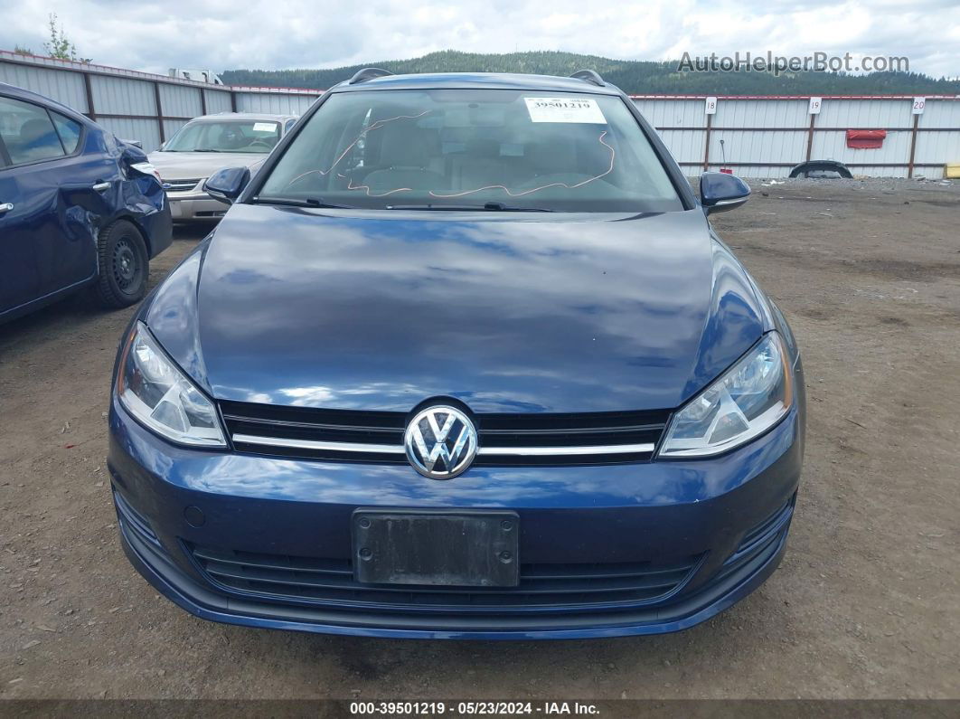 2015 Volkswagen Golf Sportwagen Tdi S 4-door Dark Blue vin: 3VWCA7AUXFM519628