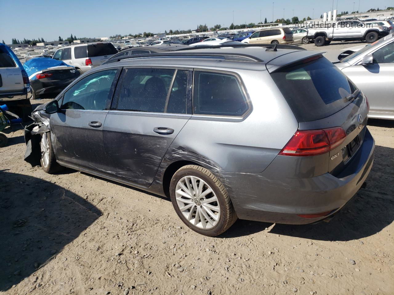 2015 Volkswagen Golf Sportwagen Tdi S Серый vin: 3VWCA7AUXFM520147