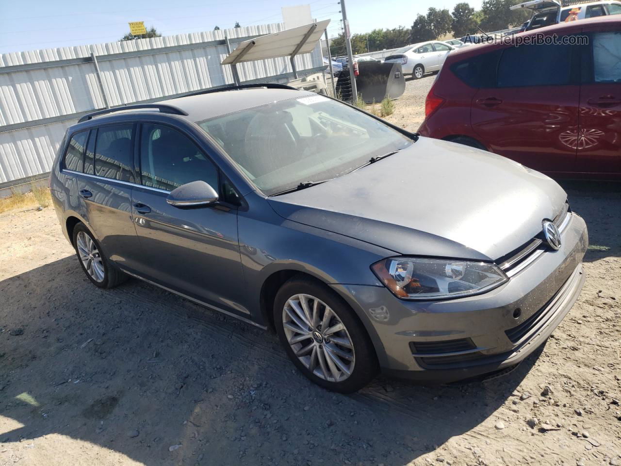 2015 Volkswagen Golf Sportwagen Tdi S Gray vin: 3VWCA7AUXFM520147