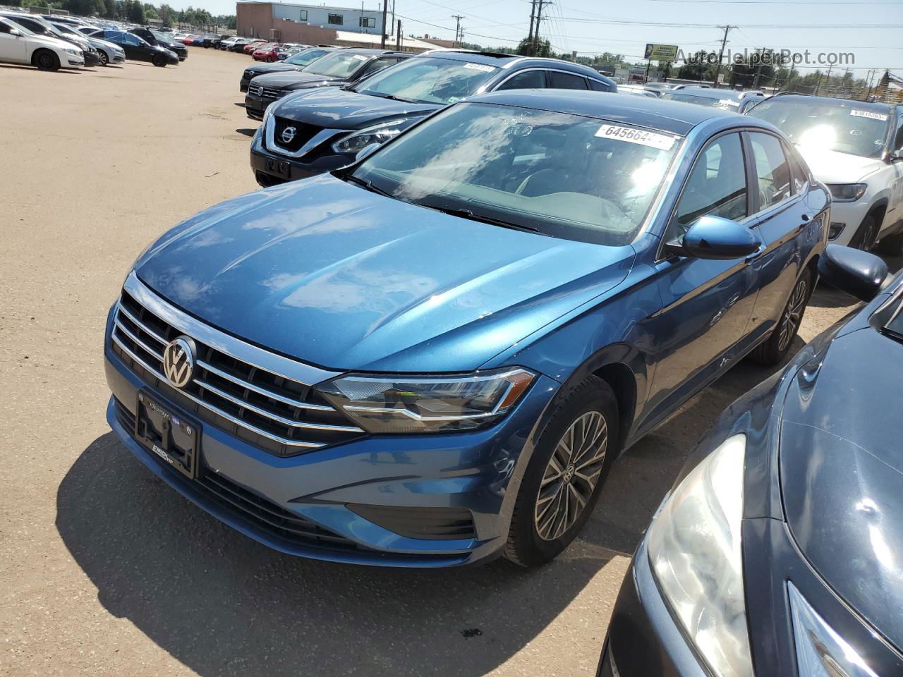 2019 Volkswagen Jetta S Blue vin: 3VWCB7BU0KM229761