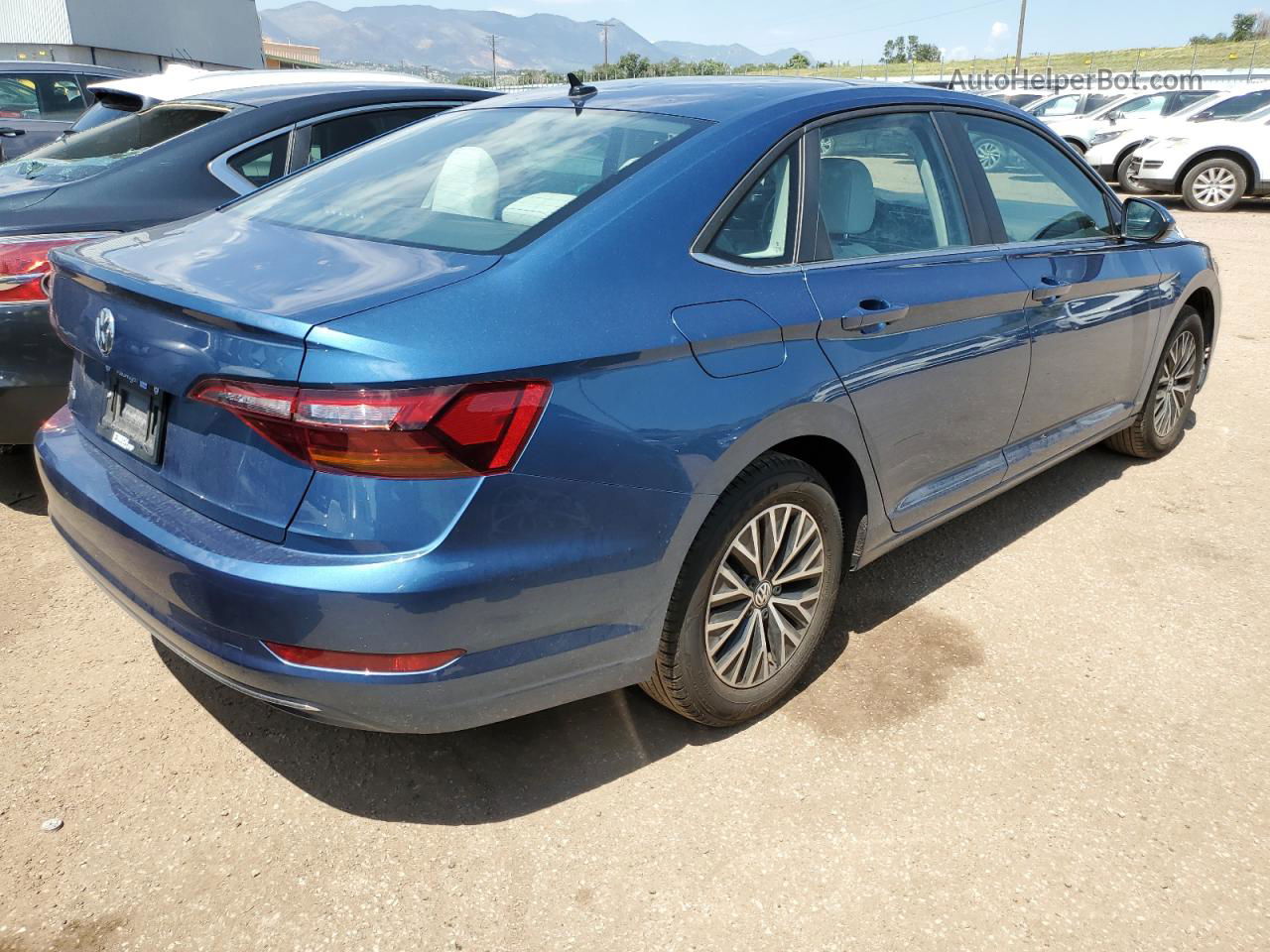 2019 Volkswagen Jetta S Blue vin: 3VWCB7BU0KM229761