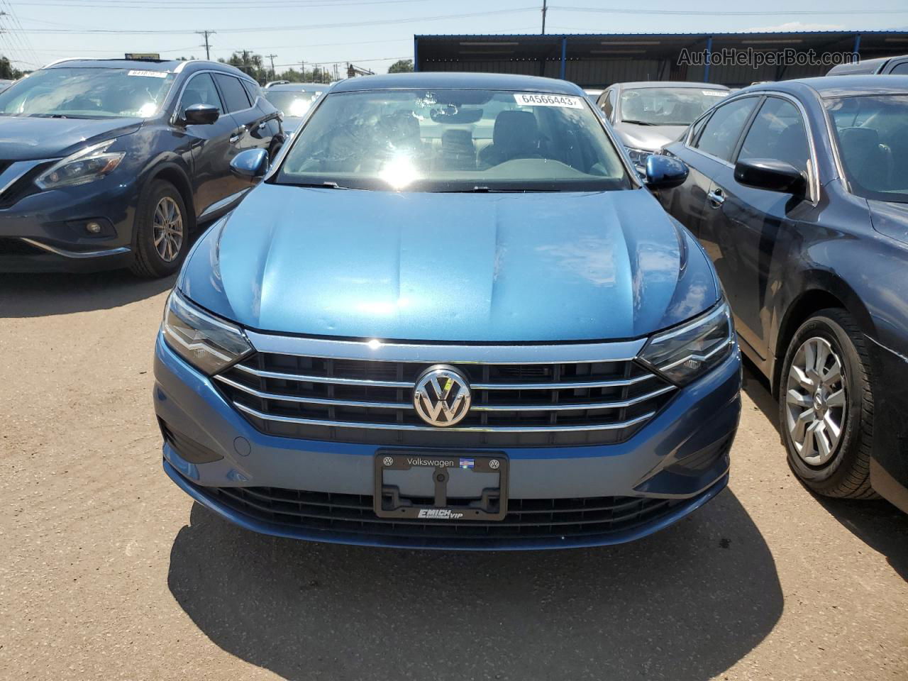 2019 Volkswagen Jetta S Blue vin: 3VWCB7BU0KM229761