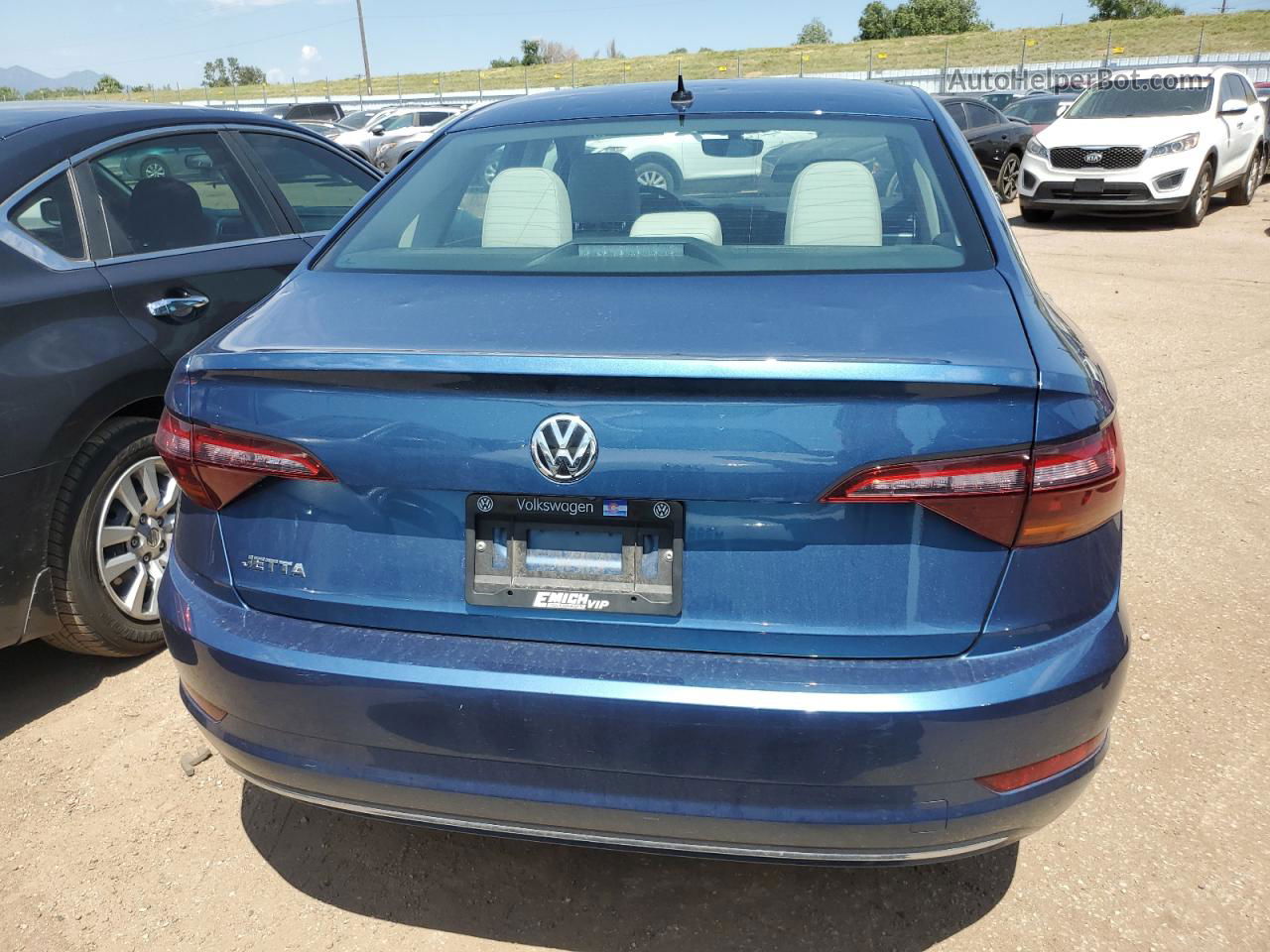 2019 Volkswagen Jetta S Blue vin: 3VWCB7BU0KM229761