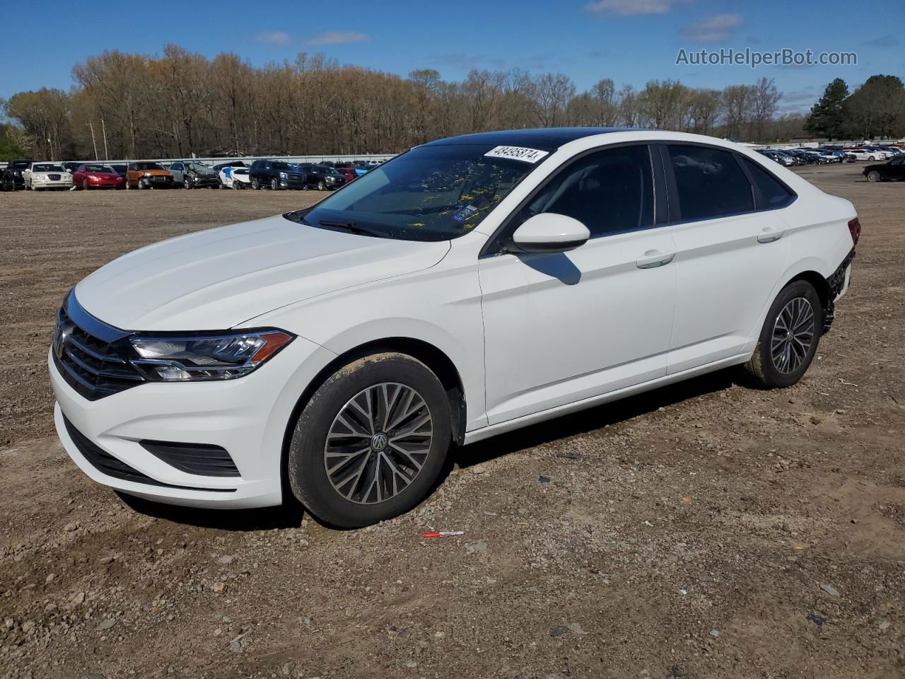 2019 Volkswagen Jetta S Белый vin: 3VWCB7BU0KM241358