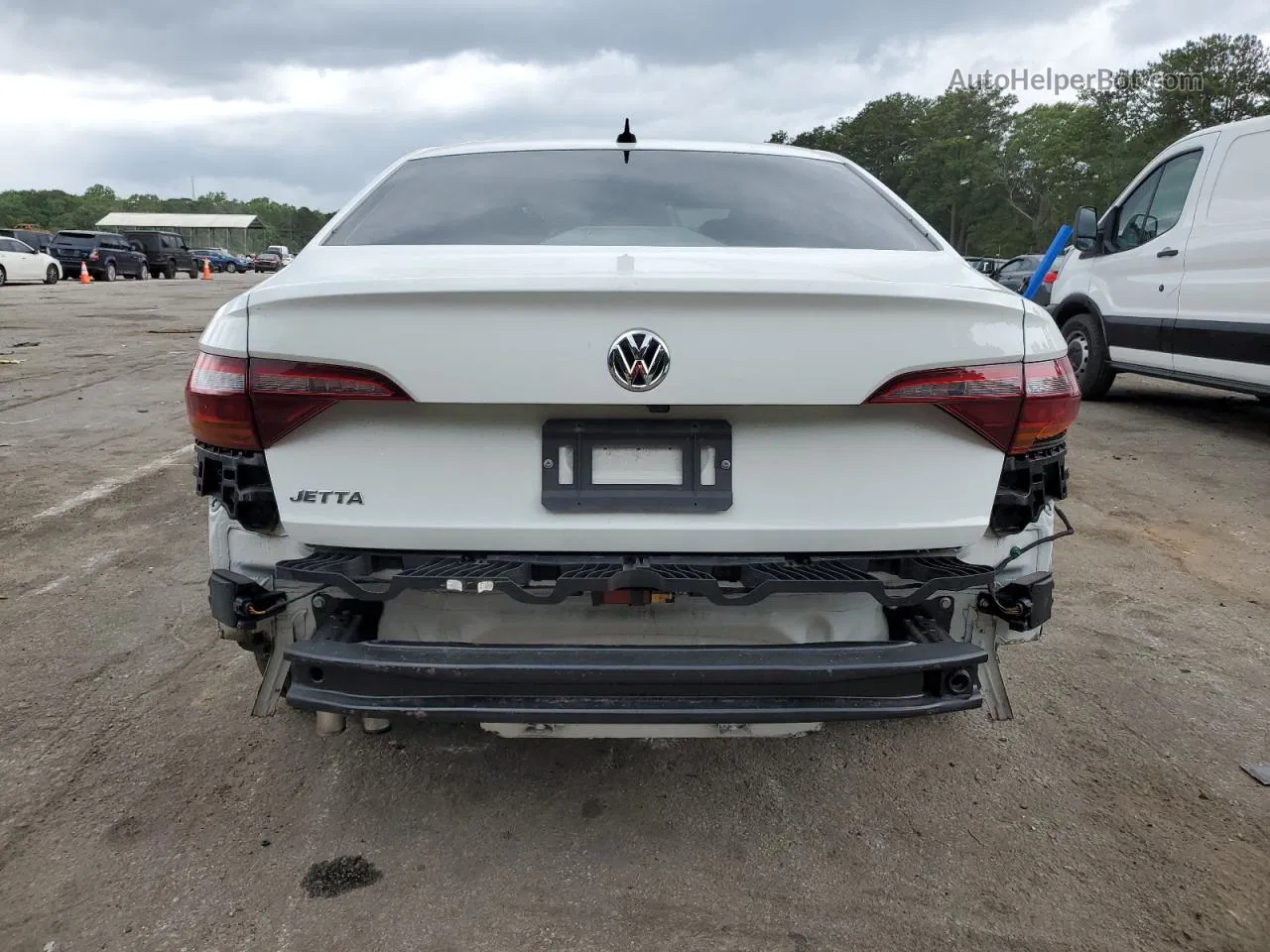 2019 Volkswagen Jetta S Белый vin: 3VWCB7BU0KM241411