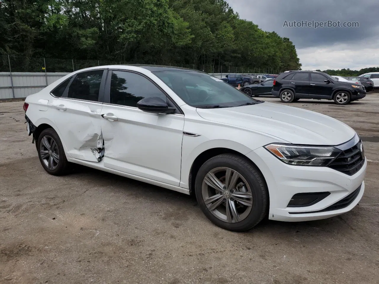 2019 Volkswagen Jetta S White vin: 3VWCB7BU0KM241411