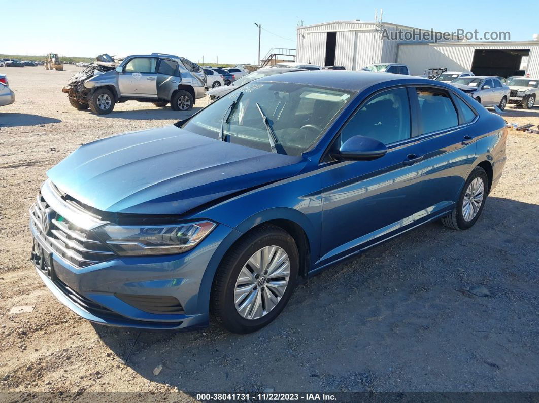 2019 Volkswagen Jetta 1.4t R-line/1.4t S/1.4t Se Blue vin: 3VWCB7BU1KM170266