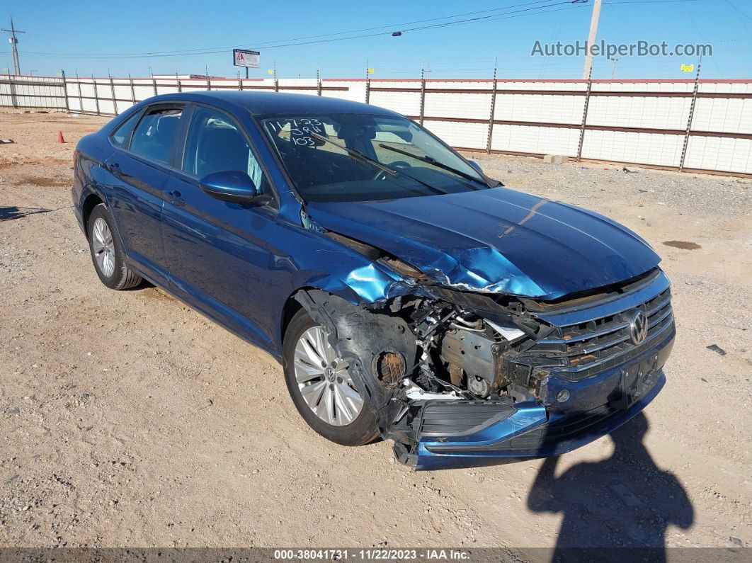 2019 Volkswagen Jetta 1.4t R-line/1.4t S/1.4t Se Blue vin: 3VWCB7BU1KM170266