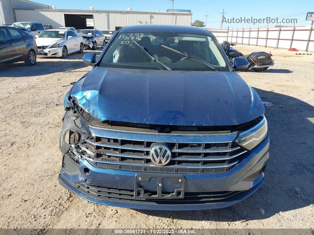 2019 Volkswagen Jetta 1.4t R-line/1.4t S/1.4t Se Blue vin: 3VWCB7BU1KM170266