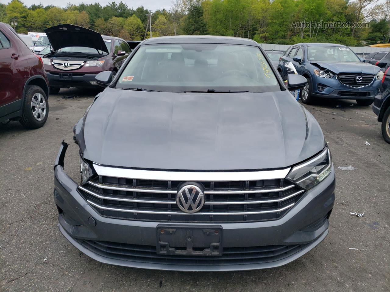 2019 Volkswagen Jetta S Gray vin: 3VWCB7BU1KM204691