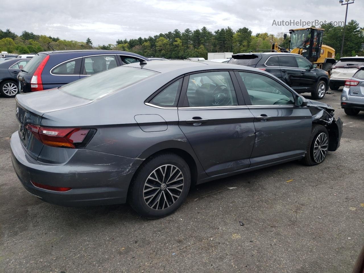 2019 Volkswagen Jetta S Gray vin: 3VWCB7BU1KM204691